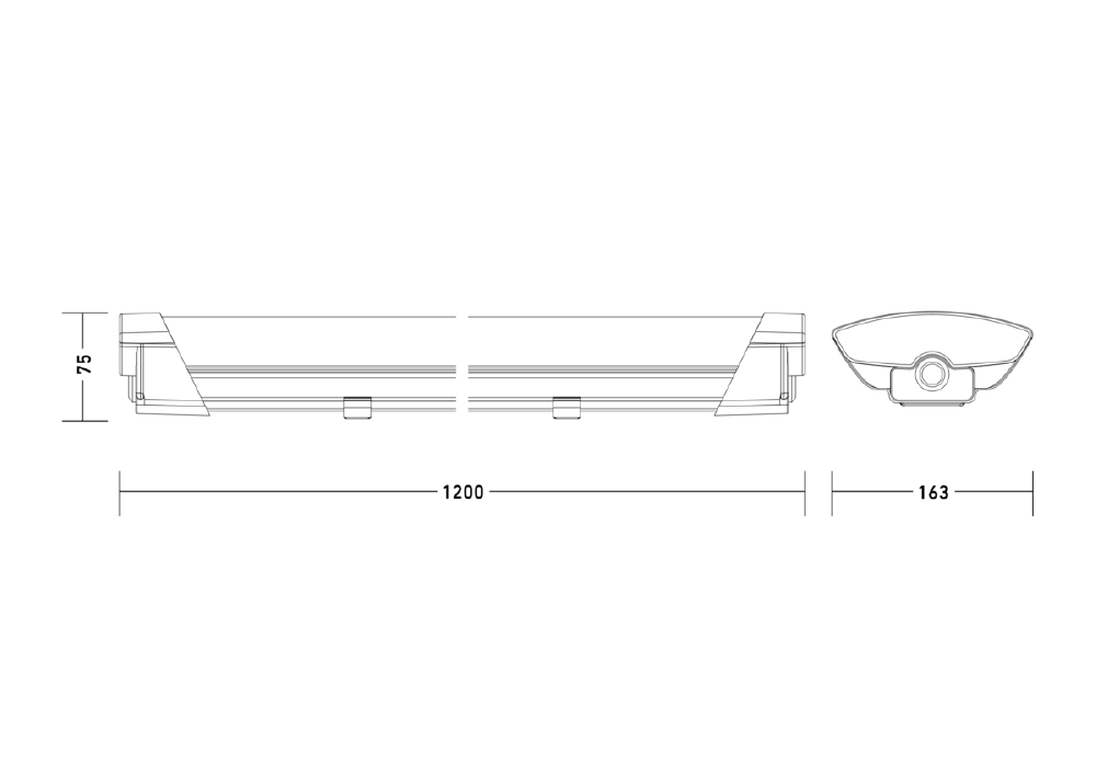 Nødlys sensorarmatur Connect EM 5500 5-leder - Bilde 6